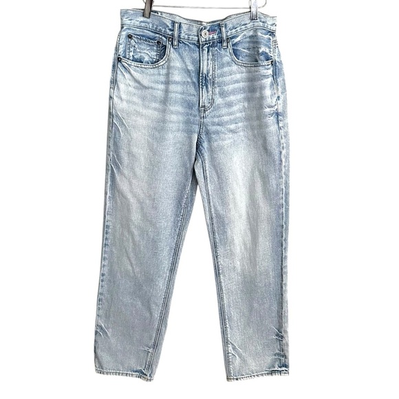 AMERICAN EAGLE Outfitters 90s Boyfriend Relaxed Fit Rainbow Pocket Jeans Size 6 - Picture 1 of 16